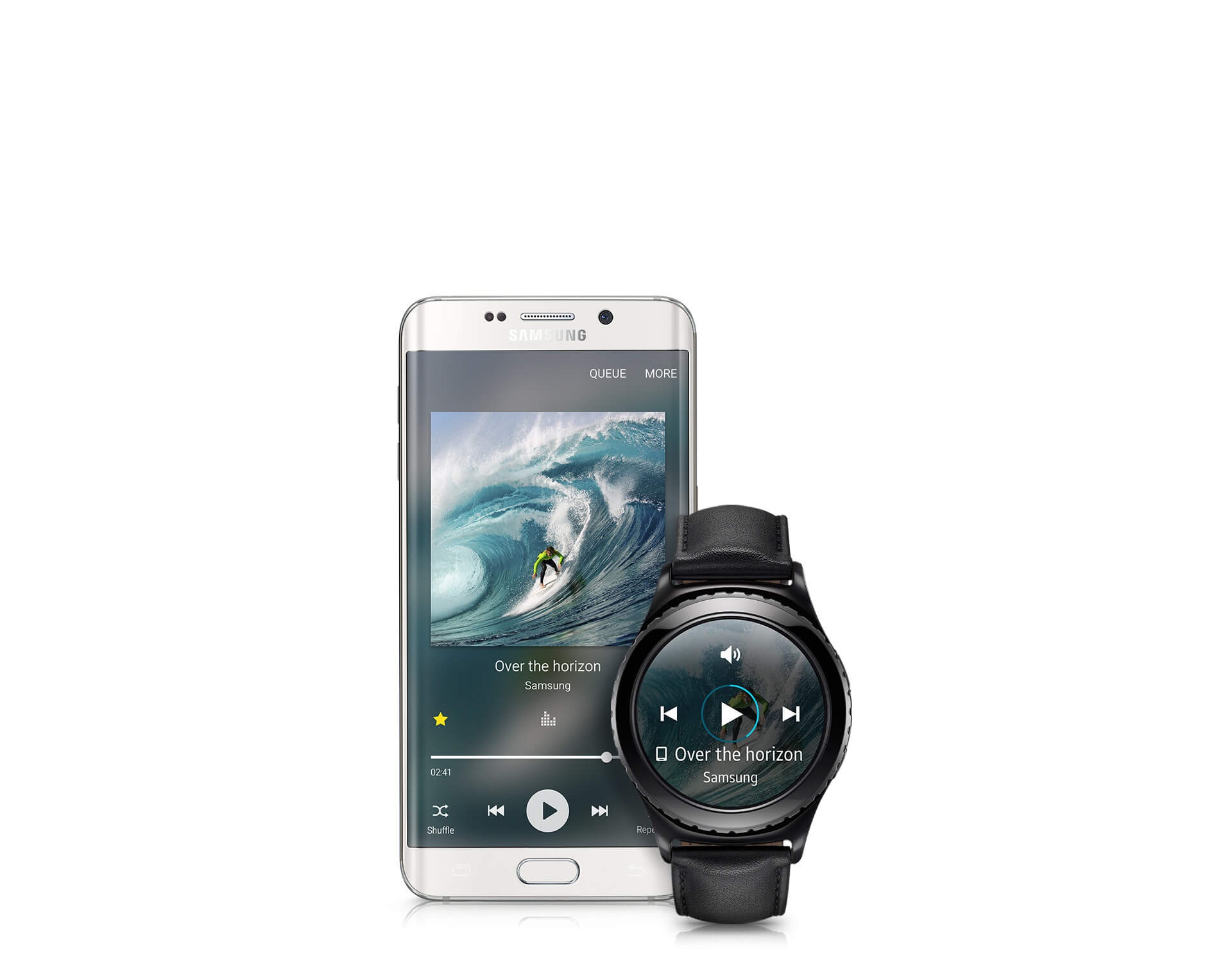 blue black gear s2 classic and galaxy s6 edge plus