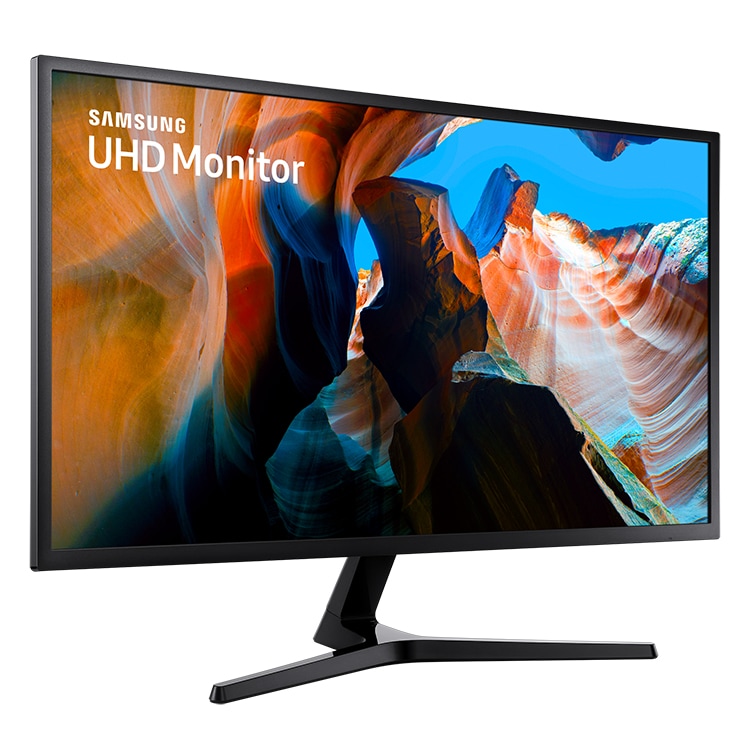 Um monitor UHD 4K UJ590, com 4 vezes mais pixels do que um Montiro Full HD, mais espaço de ecrã e qualidade de imagem UHD.