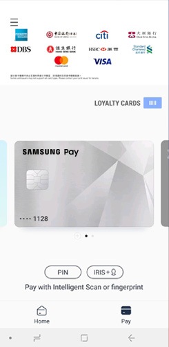 samsung payment card