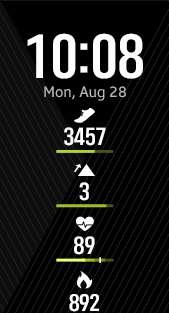 Fitness Pro 4 watch face in lime