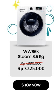 Samsung Washing Machine WW85K Steam 8.5 Kg