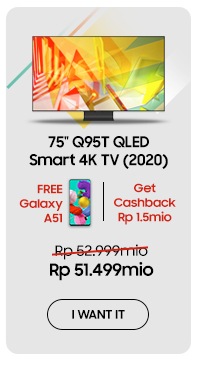 Samsung 75inch Q95T QLED Smart 4K TV