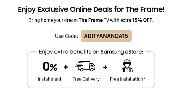 Enjoy Exclusive Online Deals for The Frame!
