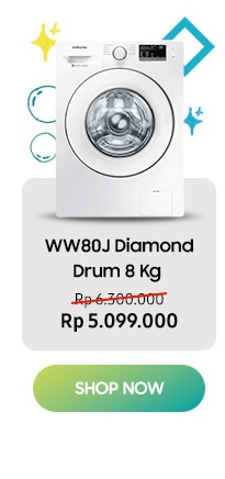 Samsung WW80J Diamond Drum 8 Kg