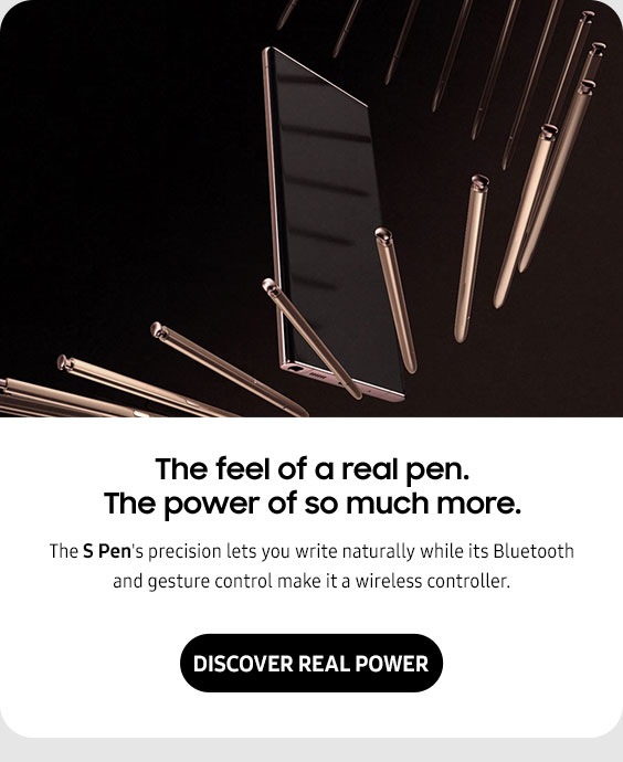 The feel of a real pen. The power of so much more.