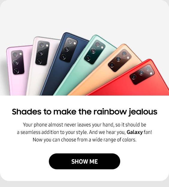 Shades to make the rainbow jealous