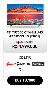 Samsung 43inch TU7000 Crystal UHD