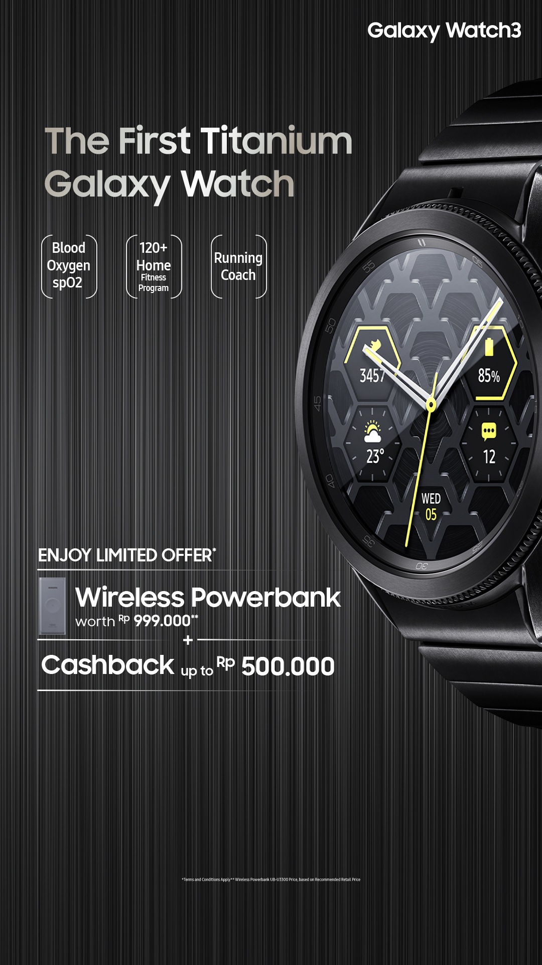 Launch Offer Galaxy Watch3 Titanium | Samsung Indonesia