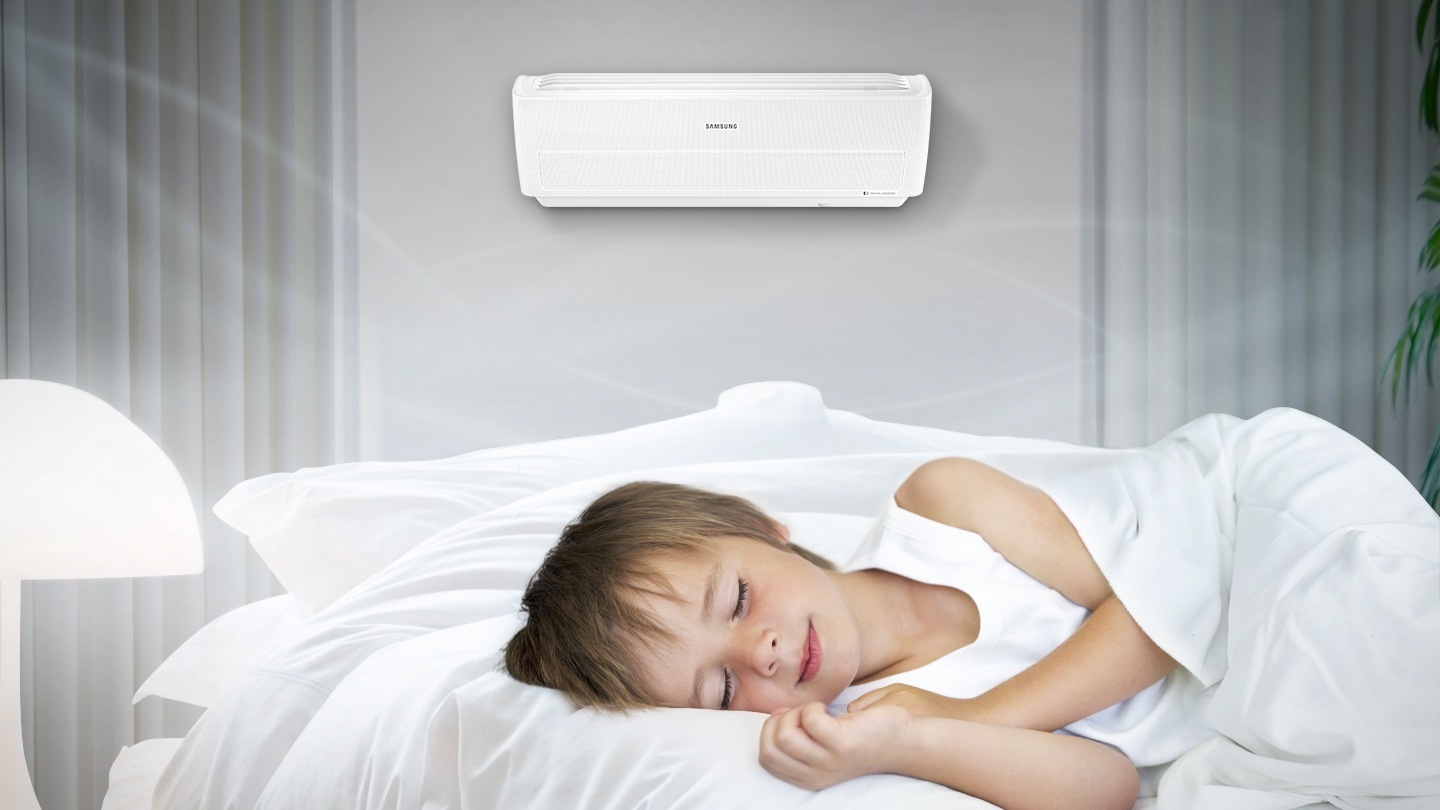 When using a conventional air conditioner, a user feels too cold from direct air flow. While using the Wind-Free air conditioner, user can enjoy comfortable environment without direct wind.