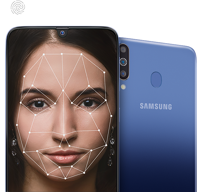 Samsung Galaxy M30 - Face Unlock & Fingerprint Sensor