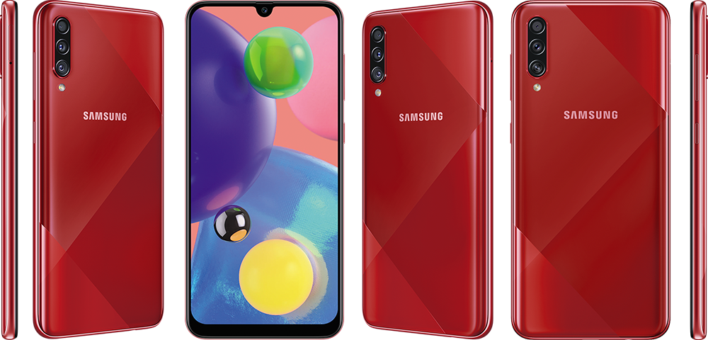 Samsung Galaxy A70s Red Colour