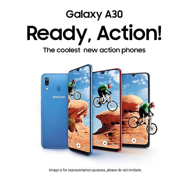 features of samsung a30