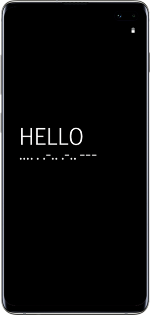Samsung Good Vibes App - Deafblind Interface