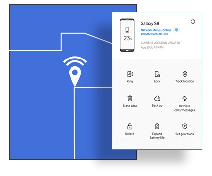 find my samsung device