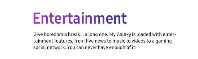 Samsung My Galaxy App Entertainment Services Offers Samsung India