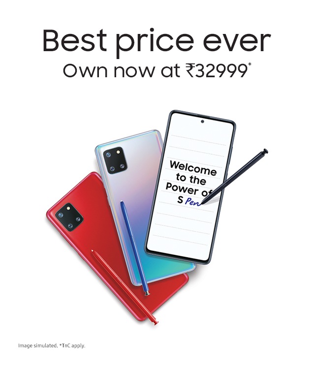 note 10 lite promotion