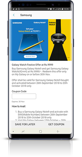 galaxy watch offer with note 9
