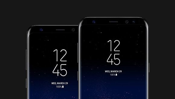 Front view of Galaxy S8 and S8+
