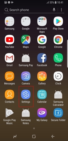 SamsungGalaxy A7 locate app