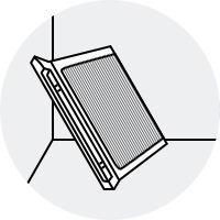 فیلتر را خشک کنید.