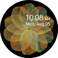 flower type yellow color watchface