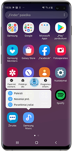 Palieskite ir palaikykite ant programos, pasirinkite „Pašalinti“