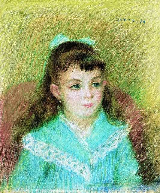 Pierre-Auguste Renoir, Portrait of a Young Girl (Elisabeth Maître) (1879)