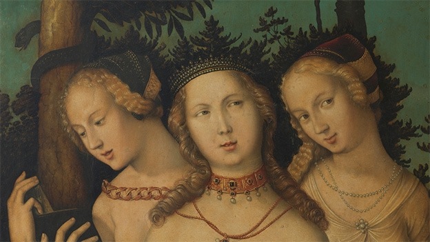 Hans Baldung Grien, Harmony (The Three Graces?). Detail (1541-1544)