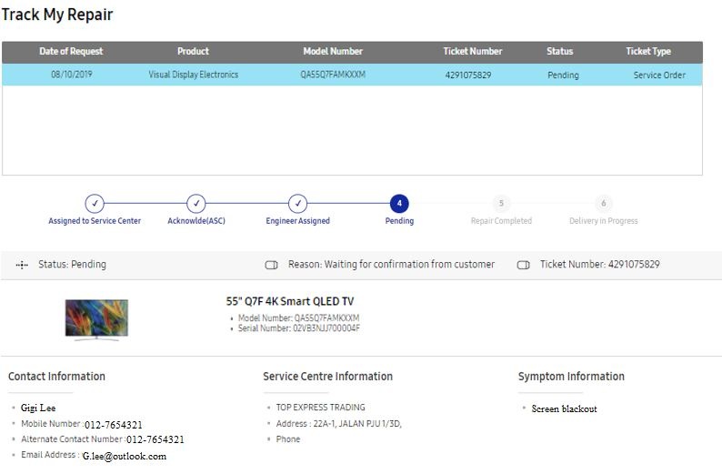 How to request call back or appointment service for Samsung Home ...