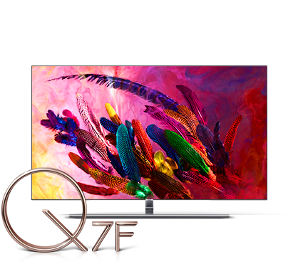 An image of Samsung 2018 new QLED TV Q7F. 