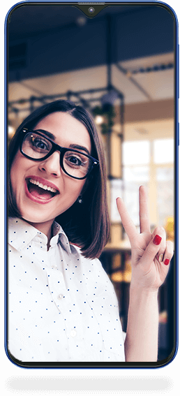 Bouton mise au point selfie - Samsung Galaxy M20