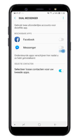 Messenger account aanmaken