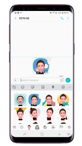 Hoe activeer en gebruik ik My Emoji op Galaxy S9 S9 