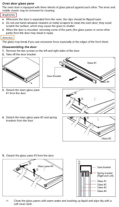 How to remove oven door and inner glass for cleaning? | Samsung Support NZ