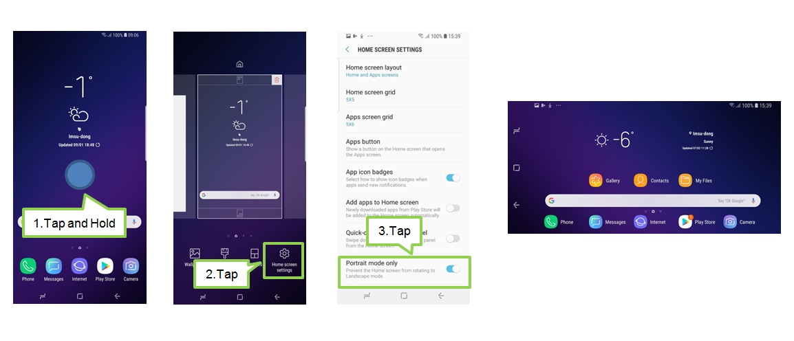 How To Enable Landscape Mode On S9 S9 And Above Samsung Support Nz