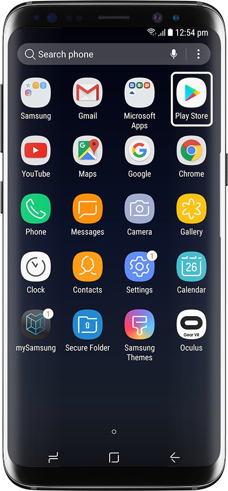 samsung galaxy install app play store download