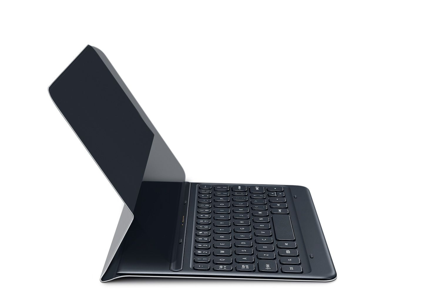Illustrative image showing how Galaxy Tab S3 connects easily with the dedicated keyboard