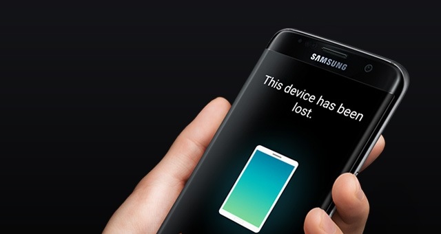 Imagen de un reflector que proviene de un teléfono celular en la pantalla del Galaxy S7 edge