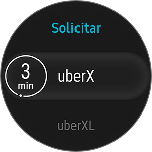 Captura de pantalla 3 de la app Uber para Gear S3