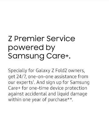 Z Premier Service powered by Samsung Care+