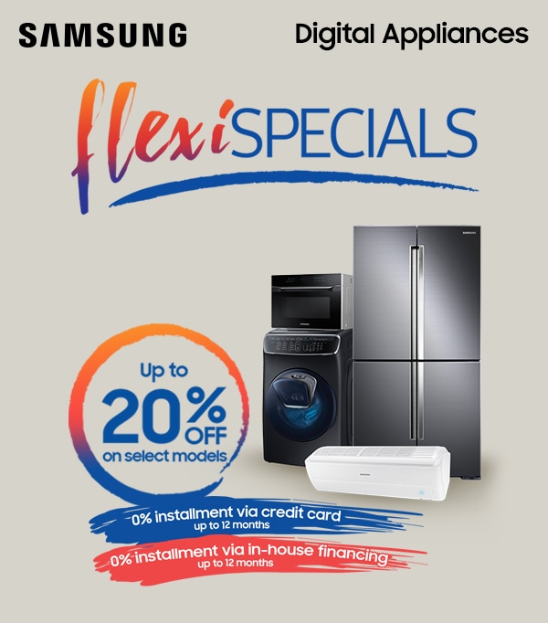FlexiSpecials. Up to 20% on select models.