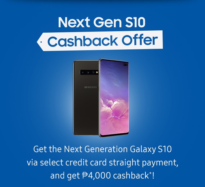 Galaxy S10 4k Cashback Key Visual