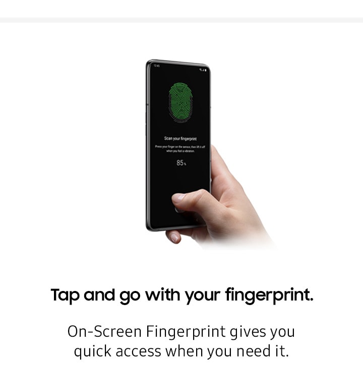 Tap and go with your fingerprint