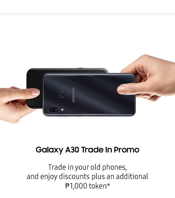 Galaxy A30 Trade In promo