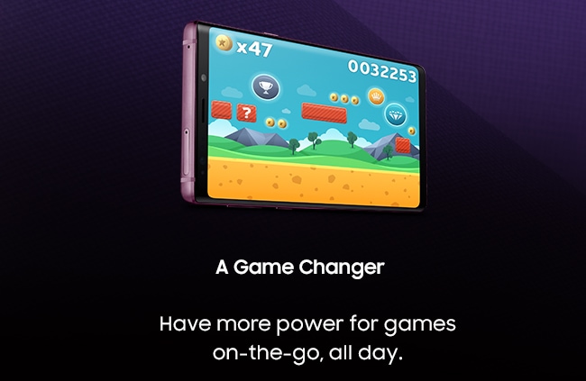 A Game Changer. Have more power for games on-the-go, all day.