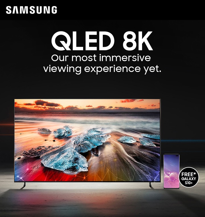 QLED 8K Our most immersive viewing experience yet.