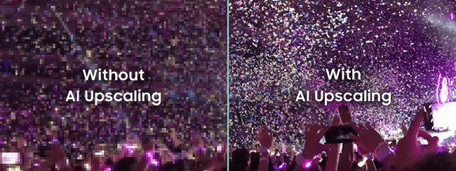 Without AI Upscaling & With AI Upscaling
