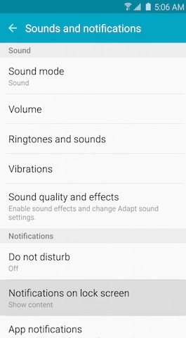 Galaxy S6: How to change the lock screen notifications? | Samsung ...