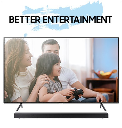 Up to 45% OFF on UHD TVs, plus FREE Samsung premium products on
						select models.