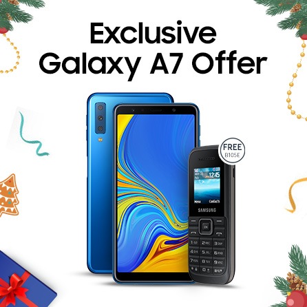 Thumbnail image of Galaxy Christmas Gift Promo: Galaxy A7 Free Eider